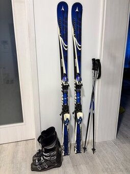 Lyžařský set - lyže, lyžáky, hole