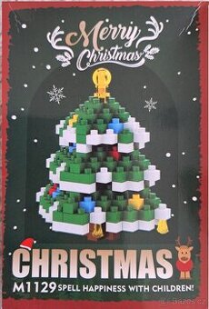 Stavebnice vánoční stromek jako Lego, nové