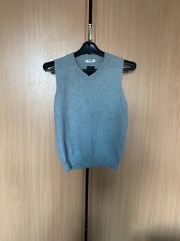 Nová vesta světla šedivá měkoučká vel.M, L zn. Zeagoo