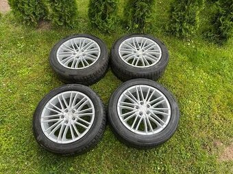Litá kola s letními pneu 17x8 5x108 ET45