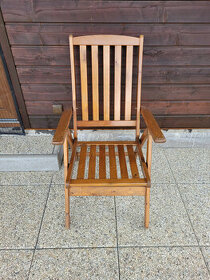 Dřevěná polohovací židle VIET – 4ks