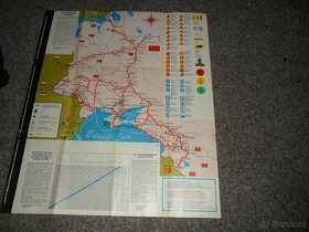 mapa SSSR školní, Ukrajina, Krym, Soči, Leningrad, Moskva...