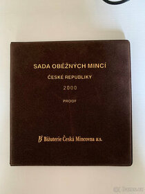 SADA OBĚŽNÝCH MINCI ČESKÉ REPUBLIKY 2000 PROOF