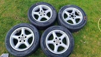 BMW E39 kola orig., 16" 5x120, pneu letní Dunlop 225/55 R16