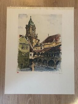 Prodám originál litografii od malíře Röhlinga, - 1