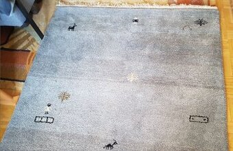 INDO GABBEH 100% vlna, ručně vázaný koberec IKEA, 140x200cm