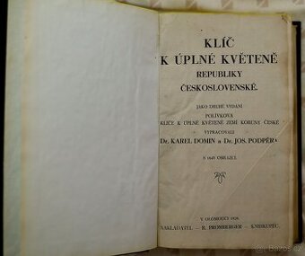 Klíč k úplné květeně republiky Československé - vzácné