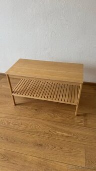 IKEA RÅGRUND – bambusová lavice s odkládacím prostorem