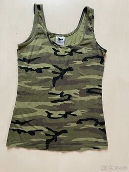 Nenošené army tílko, vel S, Adler