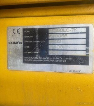 Prodám pásové rypadlo Komatsu PC 160 LC