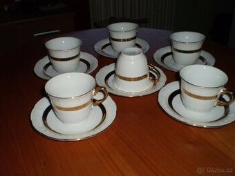 hrnečky s podšálky  ++neužívané - vitrina ++ THUN - 1970