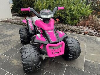 Dětská čtyřkolka  Peg Perego Corral T-Rex 12V růžová