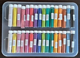 Malování pískem - dekorační písek - sand painting