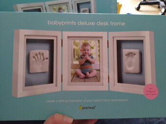 Rámeček na fotku se sadou pro otisk ručičky a nožičky