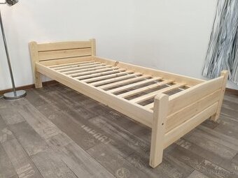 Postel z masivu 80x200 s roštem