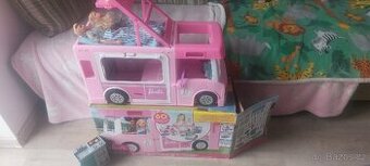Barbie karavan, plná vybava, barbie, Ken,dcera