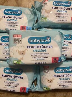 Vlhčené ubrousky sensitive babylove