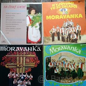 Vinylové desky Moravanka a Na české svatbě
