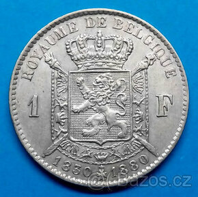 mince stříbro stará Belgie jubileum