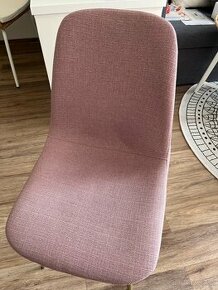 Jídelní židle JONSTRUP růžová/zlatá (Jysk)