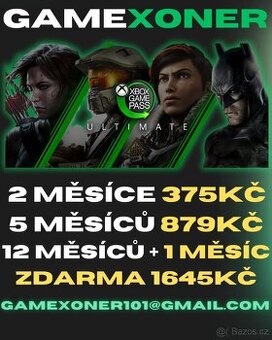Xbox Game Pass Ultimate 2/5/13 měsíců - NEJLEPŠÍ CENA