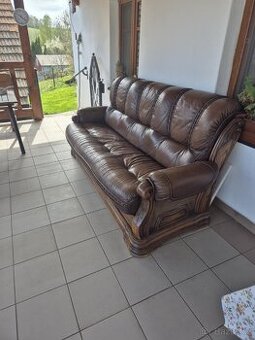Kožená rozkládací sedačka (rezervace)