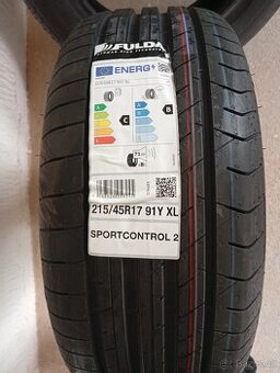 215/45 R17 Fulda Sport Control 2 letní nové