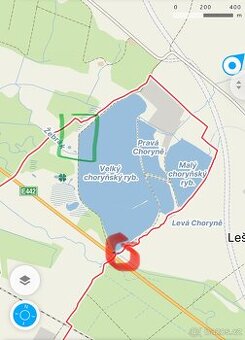 Nabídka pozemku a části výpusti u rybníka Choryně (4246m2) - 1