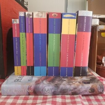 Harry Potter series, English + illustrated version