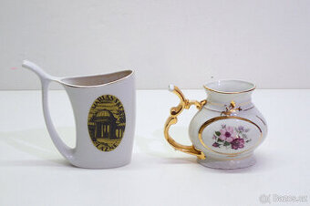 2x Porcelánová lázeňská konévka
