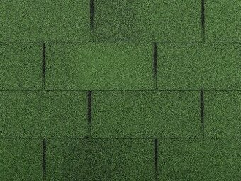 Asfaltová šindel obdelníková zelená (nová, záruka 20 let)