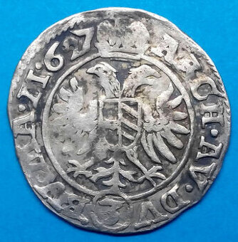 Stříbrná mince císař. Ferdinand II. Praha