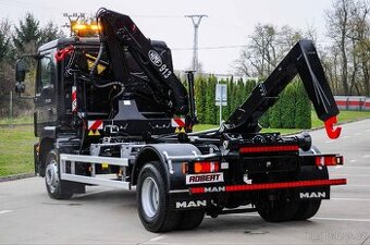 MAN TGM 15.250 NOVÝ HÁKOVÝ NOSIČ KONTEJNERŮ HYDRAULICKÁ RUKA