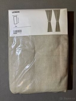IKEA závěsy Lenda, nové, 2 ks, 140x300 cm