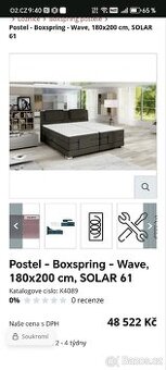 Elektrická polohovací manželská postel 180x200