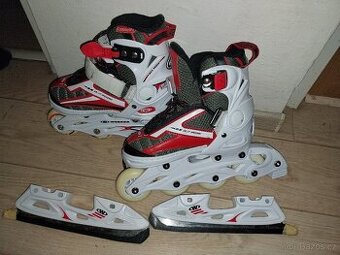 Brusle lední i kolečkové 2v1 vel.29-33