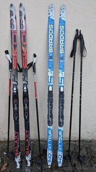 Běžky - Prodám dětský běžkařský komplet set 140cm 2ks, boty