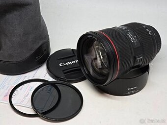 CANON EF 24-70/2,8 L USM II, záruka + UV a CPL