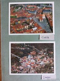 Letecké pohlednice 1996 až 2000, Města ČR, Záp+Již+Stř Čechy