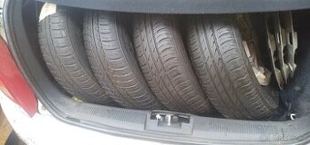 Škoda Fabia I, pěkné 4 ks letní pneu Continental ECO, 4,5 mm