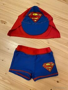 kojenecké plavky + UV kšiltovka Superman 74/80 k vodě