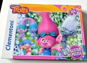 Puzzle Clementoni třpytivé Trolls 104ks