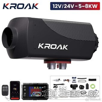Nezávislé naftové topení 5-8kW 12/24 V, Bluetooth
