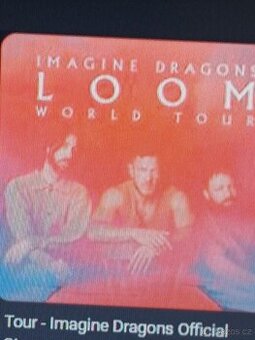 Imagine Dragons stání vstupenky, 11.6 Praha -