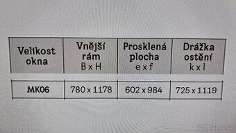 Střešní okno Velux velké