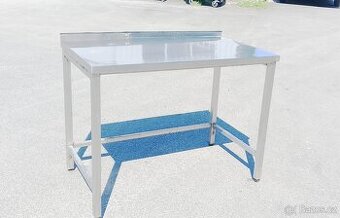 Nerezový stůl gastro s lemem Š 120 cm