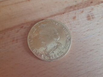 Zlatá mince, Kolumbie 16 Pesos, 27 gramů, r. 1843