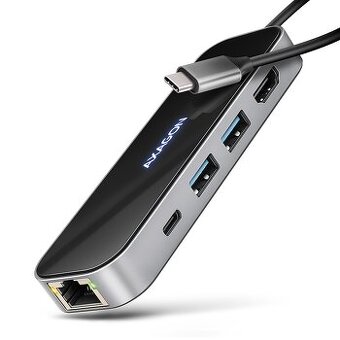 USB HUB | AXAGON HMC 6GLN | HDMI | PD | USB 3.0 | Nový