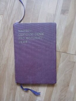 Máchův cestovní deník pro motoristy rok 1936
