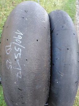 Pneumatiky Top sada metzeler slick TD 120/70-17 + 190/55-17